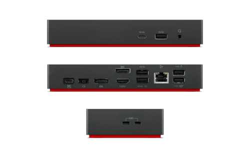 Lenovo ThinkPad Dock 135W - Front, Back, and Side View Lenovo ThinkPad Dock 135W - Front, Back, and Side View